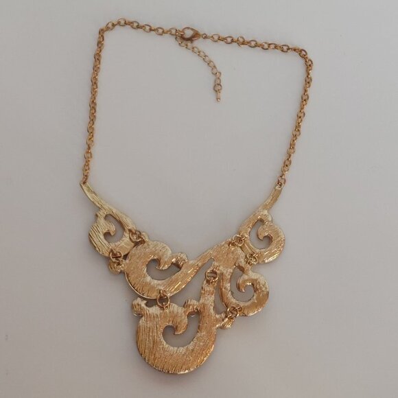 Vintage Lavender Swirl Necklace and Earrings Set BNWT That Special Touch Gold - Picture 5 of 6